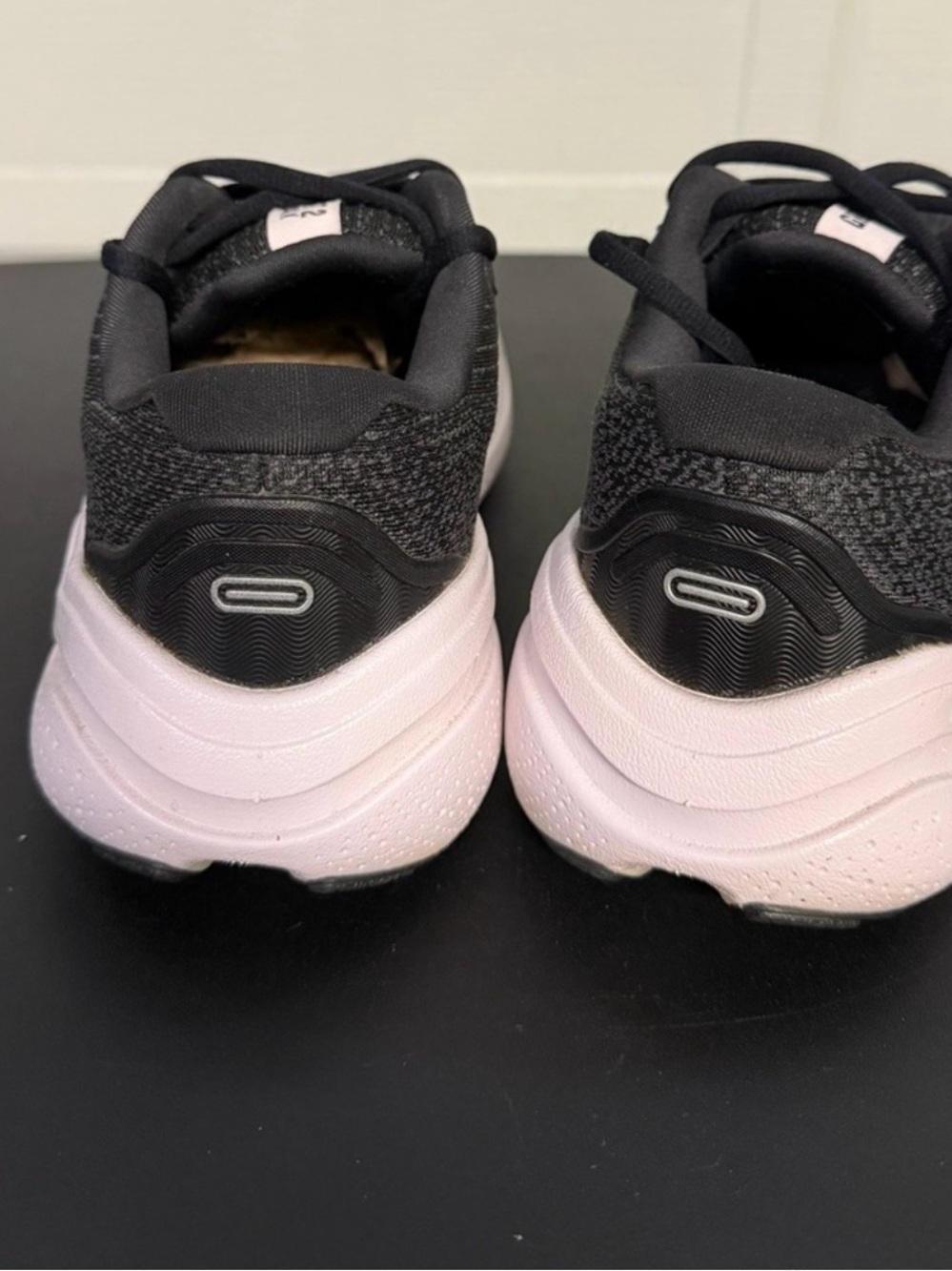 Brooks Women’s Ghost Max 2 Running Shoes — Black with Light Pink Midsole - Picture 5 of 6